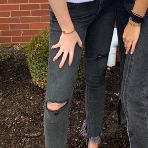 FREE PEOPLE BLACK JEANS